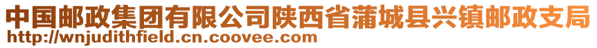 中國郵政集團有限公司陜西省蒲城縣興鎮(zhèn)郵政支局