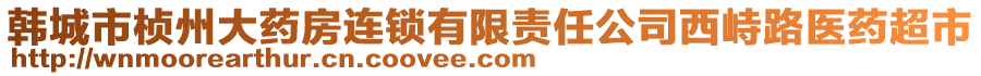 韓城市楨州大藥房連鎖有限責(zé)任公司西峙路醫(yī)藥超市