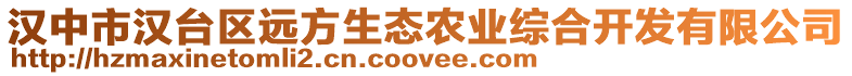 漢中市漢臺區(qū)遠(yuǎn)方生態(tài)農(nóng)業(yè)綜合開發(fā)有限公司