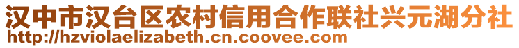 漢中市漢臺(tái)區(qū)農(nóng)村信用合作聯(lián)社興元湖分社