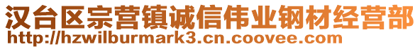 漢臺(tái)區(qū)宗營(yíng)鎮(zhèn)誠(chéng)信偉業(yè)鋼材經(jīng)營(yíng)部