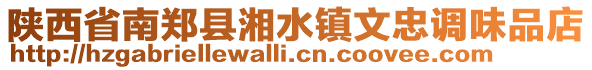 陜西省南鄭縣湘水鎮(zhèn)文忠調(diào)味品店
