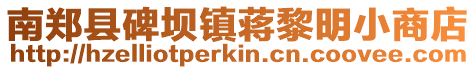 南鄭縣碑壩鎮(zhèn)蔣黎明小商店