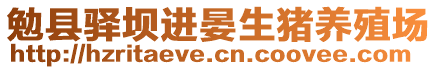 勉县驿坝进晏生猪养殖场