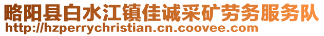 略陽縣白水江鎮(zhèn)佳誠采礦勞務(wù)服務(wù)隊(duì)