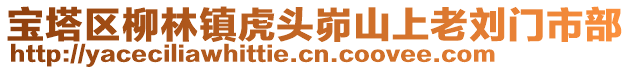 寶塔區(qū)柳林鎮(zhèn)虎頭峁山上老劉門市部