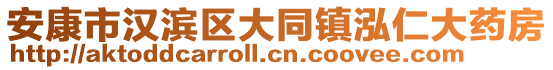 安康市漢濱區(qū)大同鎮(zhèn)泓仁大藥房