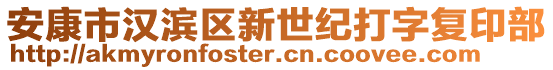 安康市漢濱區(qū)新世紀(jì)打字復(fù)印部