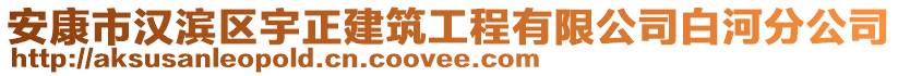 安康市漢濱區(qū)宇正建筑工程有限公司白河分公司