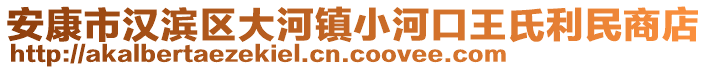 安康市漢濱區(qū)大河鎮(zhèn)小河口王氏利民商店