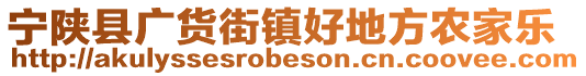 寧陜縣廣貨街鎮(zhèn)好地方農(nóng)家樂