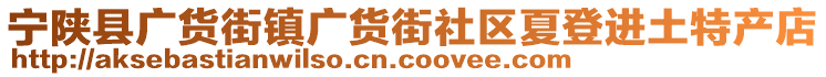 寧陜縣廣貨街鎮(zhèn)廣貨街社區(qū)夏登進(jìn)土特產(chǎn)店