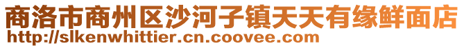 商洛市商州區(qū)沙河子鎮(zhèn)天天有緣鮮面店