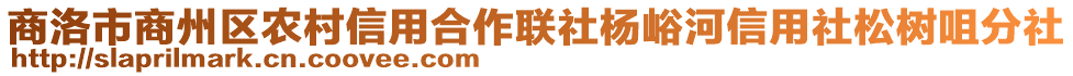 商洛市商州區農村信用合作聯社楊峪河信用社松樹咀分社