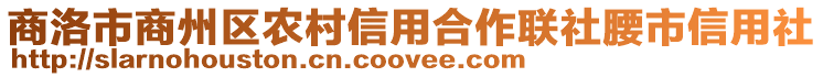 商洛市商州區農村信用合作聯社腰市信用社