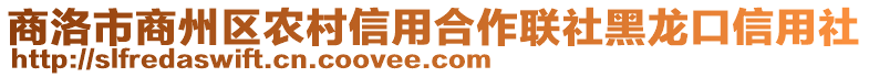 商洛市商州區(qū)農(nóng)村信用合作聯(lián)社黑龍口信用社