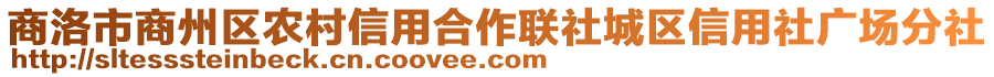 商洛市商州區(qū)農(nóng)村信用合作聯(lián)社城區(qū)信用社廣場分社