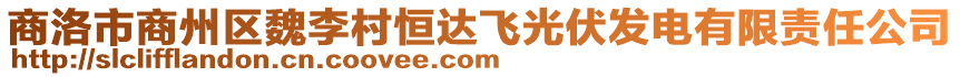 商洛市商州區魏李村恒達飛光伏發電有限責任公司