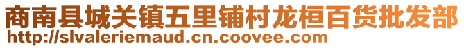 商南縣城關(guān)鎮(zhèn)五里鋪村龍桓百貨批發(fā)部