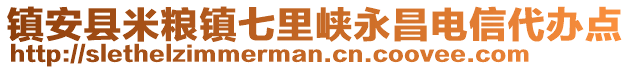 鎮(zhèn)安縣米糧鎮(zhèn)七里峽永昌電信代辦點(diǎn)