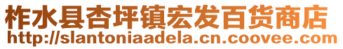 柞水縣杏坪鎮(zhèn)宏發(fā)百貨商店