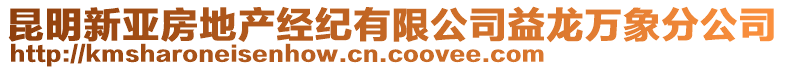 昆明新亞房地產(chǎn)經(jīng)紀(jì)有限公司益龍萬(wàn)象分公司