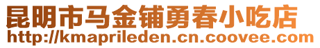 昆明市馬金鋪勇春小吃店