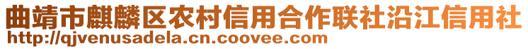 曲靖市麒麟?yún)^(qū)農(nóng)村信用合作聯(lián)社沿江信用社