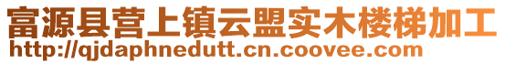 富源縣營上鎮云盟實木樓梯加工