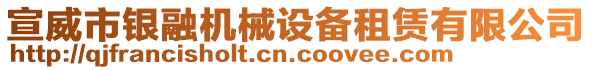 宣威市銀融機械設備租賃有限公司