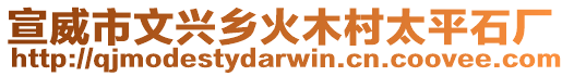 宣威市文興鄉(xiāng)火木村太平石廠