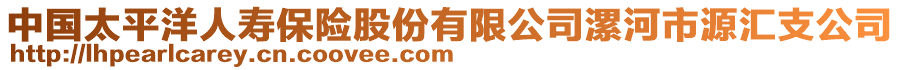 中國(guó)太平洋人壽保險(xiǎn)股份有限公司漯河市源匯支公司