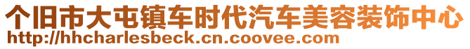 個(gè)舊市大屯鎮(zhèn)車(chē)時(shí)代汽車(chē)美容裝飾中心