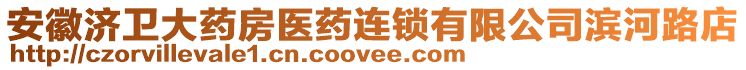 安徽濟(jì)衛(wèi)大藥房醫(yī)藥連鎖有限公司濱河路店