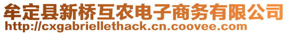 牟定縣新橋互農(nóng)電子商務(wù)有限公司