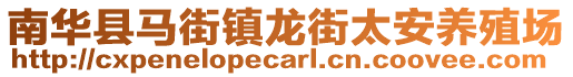 南華縣馬街鎮(zhèn)龍街太安養(yǎng)殖場