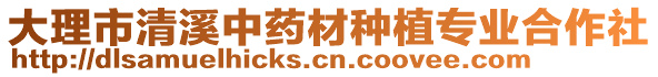 大理市清溪中藥材種植專業(yè)合作社