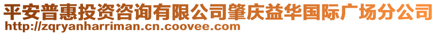 平安普惠投資咨詢有限公司肇慶益華國(guó)際廣場(chǎng)分公司