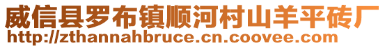 威信縣羅布鎮(zhèn)順河村山羊平磚廠