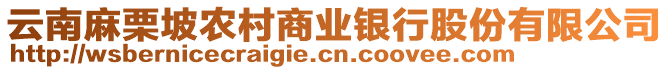 云南麻栗坡農(nóng)村商業(yè)銀行股份有限公司