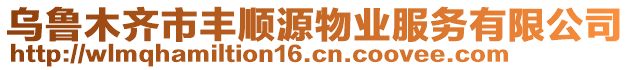 烏魯木齊市豐順源物業(yè)服務(wù)有限公司