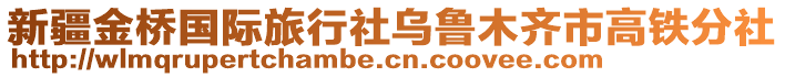 新疆金橋國際旅行社烏魯木齊市高鐵分社