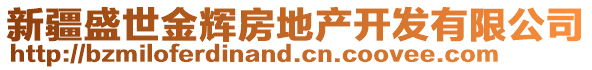 新疆盛世金輝房地產(chǎn)開(kāi)發(fā)有限公司