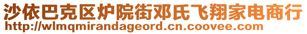 沙依巴克區(qū)爐院街鄧氏飛翔家電商行