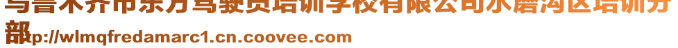 烏魯木齊市東方駕駛員培訓學校有限公司水磨溝區(qū)培訓分
部