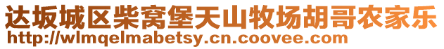 達(dá)坂城區(qū)柴窩堡天山牧場胡哥農(nóng)家樂