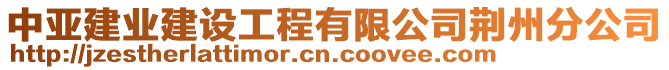 中亚建业建设工程有限公司荆州分公司