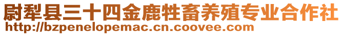 尉犁縣三十四金鹿牲畜養(yǎng)殖專業(yè)合作社