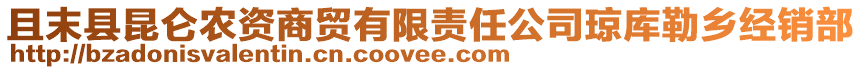 且末縣昆侖農(nóng)資商貿(mào)有限責(zé)任公司瓊庫勒鄉(xiāng)經(jīng)銷部