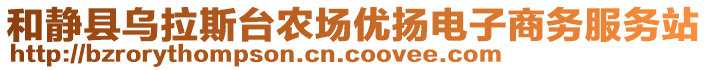 和靜縣烏拉斯臺農(nóng)場優(yōu)揚電子商務(wù)服務(wù)站